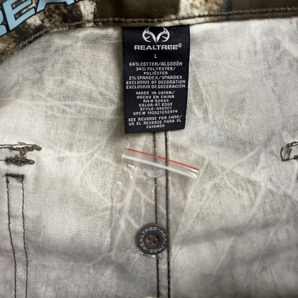 RealTree Camouflage Pants Women's Size L (12-14) Hunting  Cargo Pockets  Ladies - Picture 10 of 15
